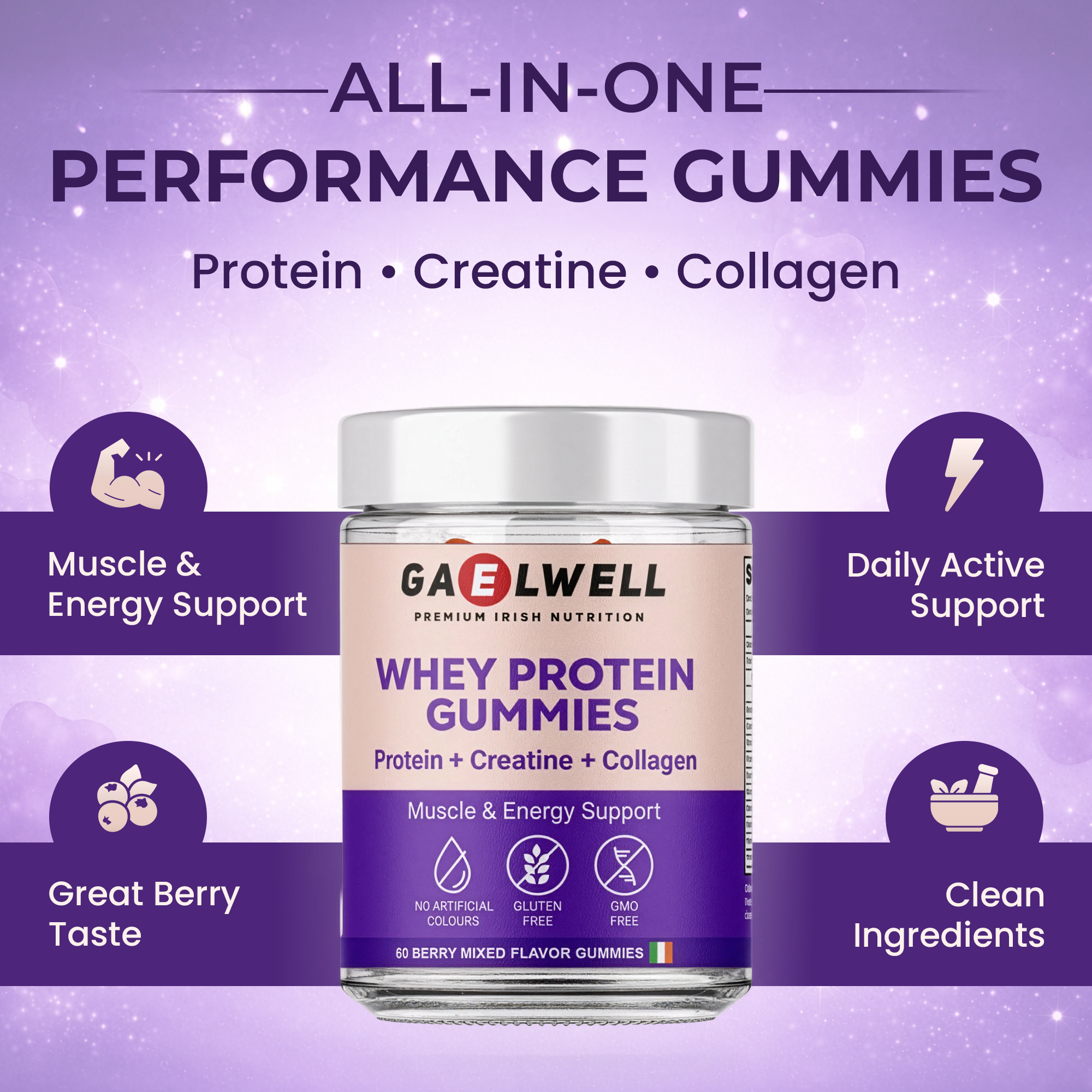 Whey Protein Gummies with Creatine & Collagen Ireland