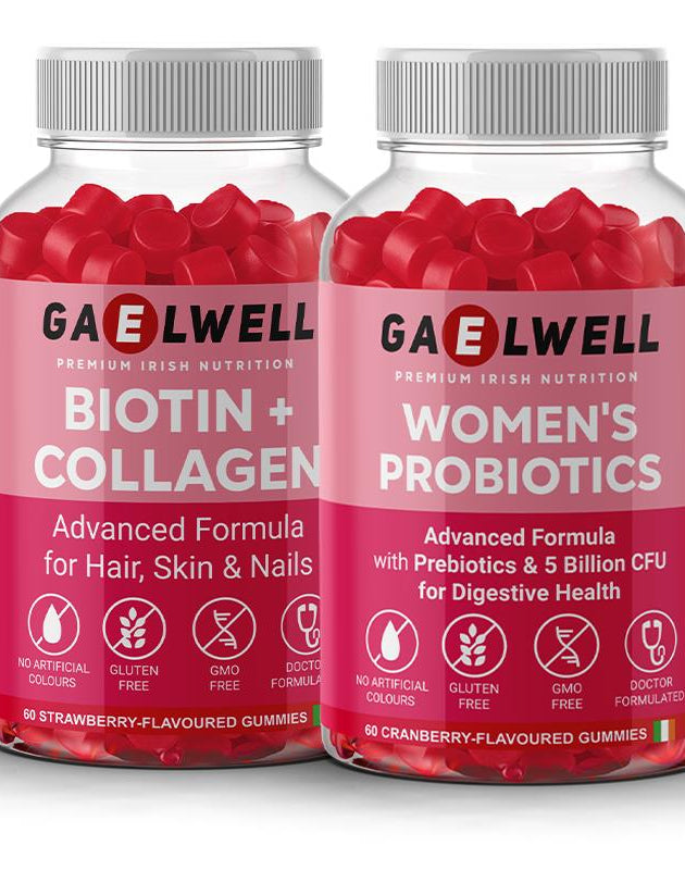 Ultimate Wellness Duo (Biotin + Collagen Gummies and Women’s Probiotic Gummies )