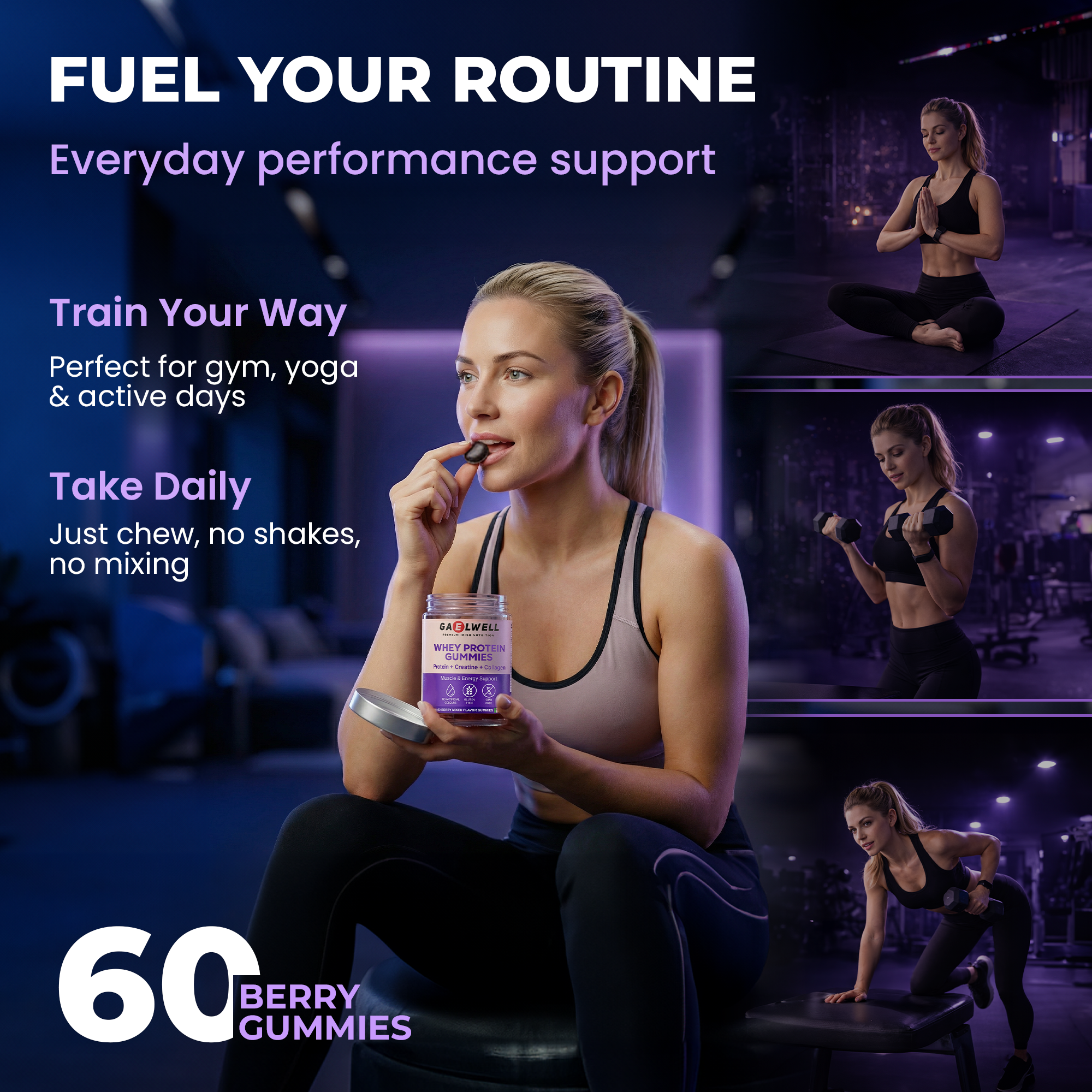 Whey Protein Gummies with Creatine & Collagen Ireland