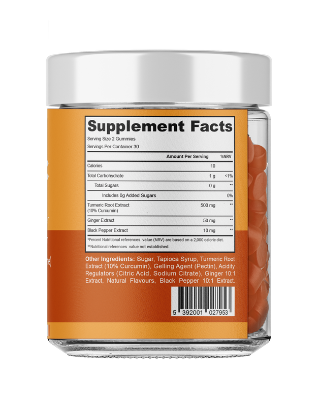 Turmeric Gummies with Ginger & Black Pepper Ireland