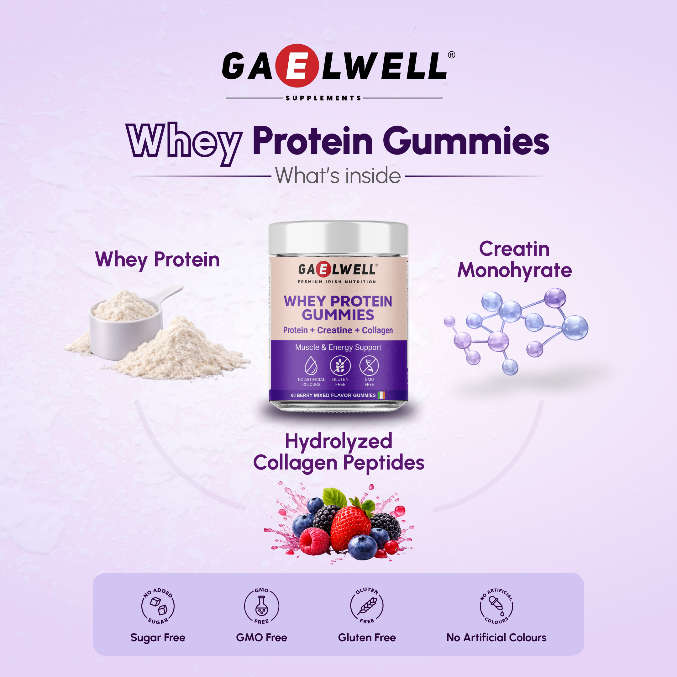 Whey Protein Gummies with Creatine & Collagen Ireland